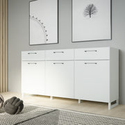 Sali 3 Door 3 Drawer Chest in Light – Grey – image 6