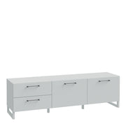 Sali 2 Door 2 Drawer TV Unit in Light – Grey – image 1