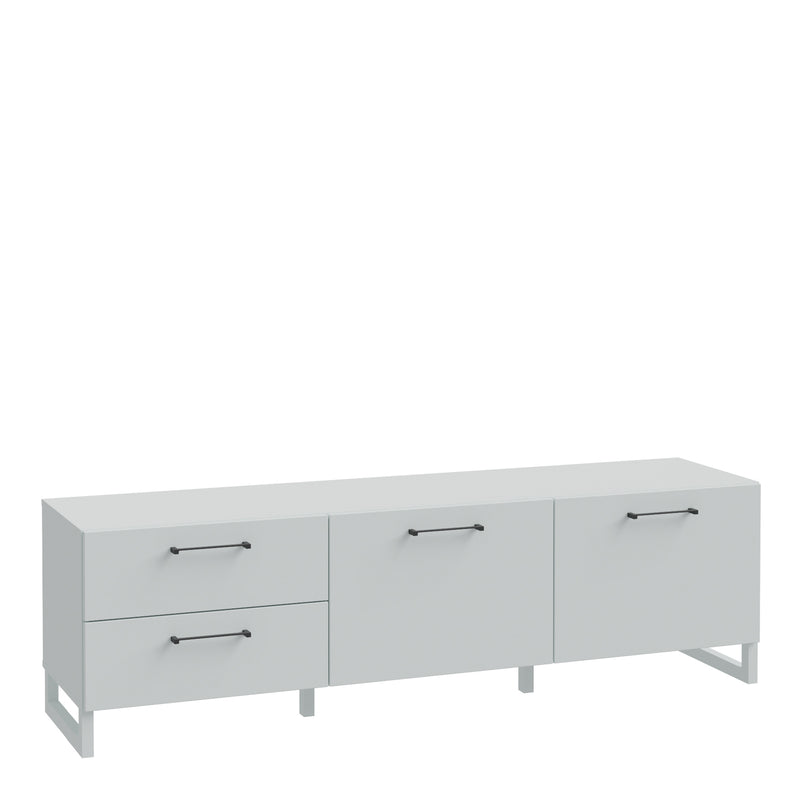 Sali 2 Door 2 Drawer TV Unit in Light – Grey – image 1