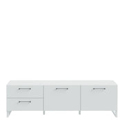 Sali 2 Door 2 Drawer TV Unit in Light – Grey – image 2