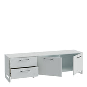Sali 2 Door 2 Drawer TV Unit in Light – Grey – image 3