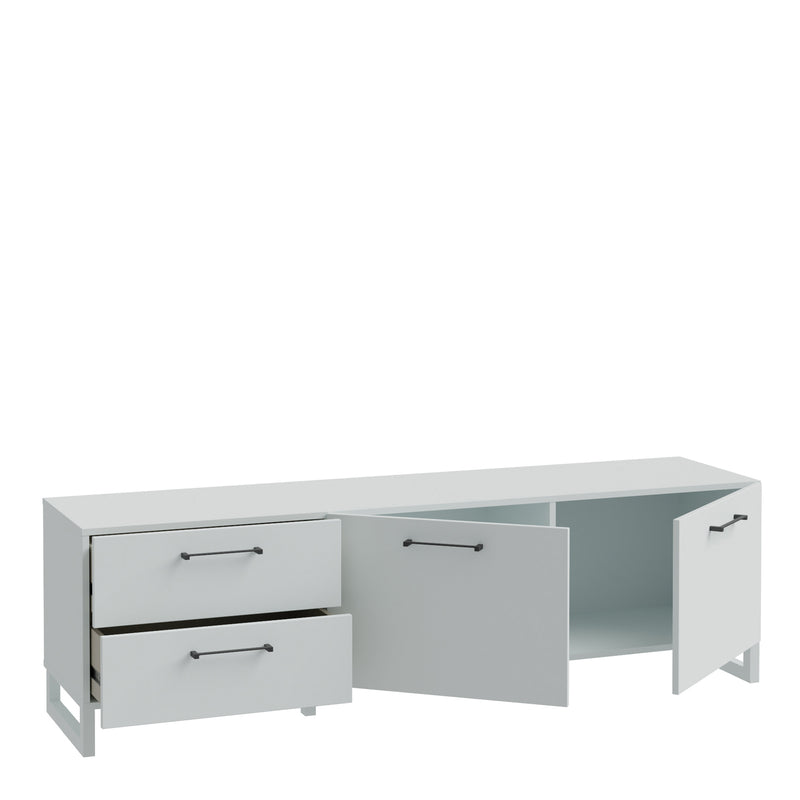 Sali 2 Door 2 Drawer TV Unit in Light – Grey – image 3