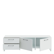 Sali 2 Door 2 Drawer TV Unit in Light – Grey – image 4