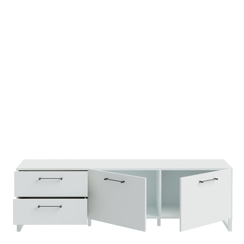 Sali 2 Door 2 Drawer TV Unit in Light – Grey – image 4