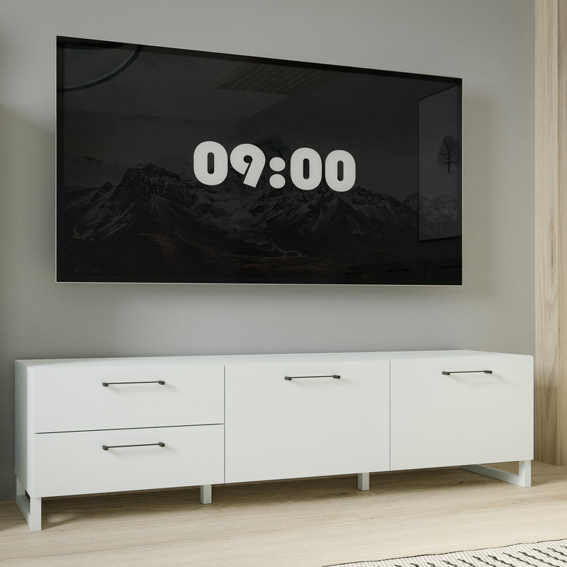 Sali 2 Door 2 Drawer TV Unit in Light – Grey – image 6