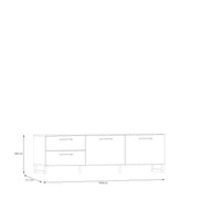 Sali 2 Door 2 Drawer TV Unit in Light – Grey – image 8