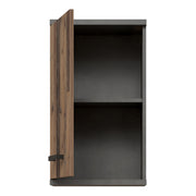 Veris Small Hanging Cupboard with 1 Door in Walnut and Dark Grey – image 4