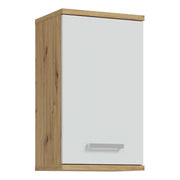 Veris Small Hanging Cupboard with 1 Door in Artisan Oak and Light Grey – image 1