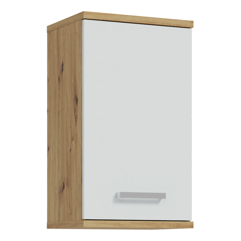 Veris Small Hanging Cupboard with 1 Door in Artisan Oak and Light Grey – image 1