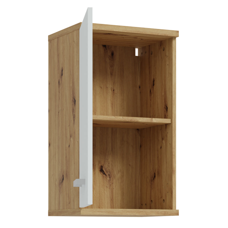 Veris Small Hanging Cupboard with 1 Door in Artisan Oak and Light Grey – image 3