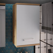 Veris Small Hanging Cupboard with 1 Door in Artisan Oak and Light Grey – image 5