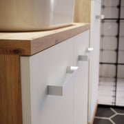 Veris Small Hanging Cupboard with 1 Door in Artisan Oak and Light Grey – image 7