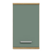 Veris Small Hanging Cupboard with 1 Door in Artisan Oak and Sage Green – image 2