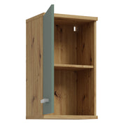 Veris Small Hanging Cupboard with 1 Door in Artisan Oak and Sage Green – image 3