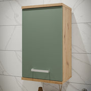 Veris Small Hanging Cupboard with 1 Door in Artisan Oak and Sage Green – image 5
