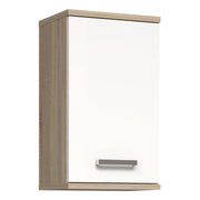Veris Small Hanging Cupboard with 1 Door in Sonoma Oak and White High Gloss – image 1
