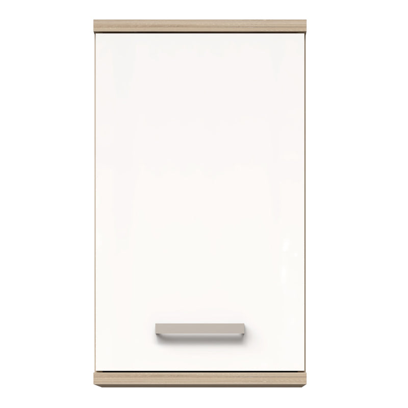 Veris Small Hanging Cupboard with 1 Door in Sonoma Oak and White High Gloss – image 2