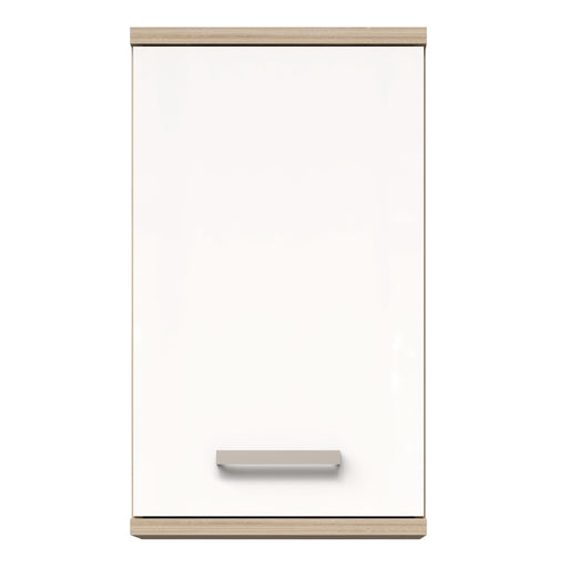 Veris Small Hanging Cupboard with 1 Door in Sonoma Oak and White High Gloss – image 2