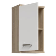 Veris Small Hanging Cupboard with 1 Door in Sonoma Oak and White High Gloss – image 3