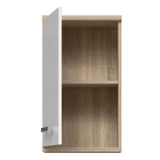Veris Small Hanging Cupboard with 1 Door in Sonoma Oak and White High Gloss – image 4