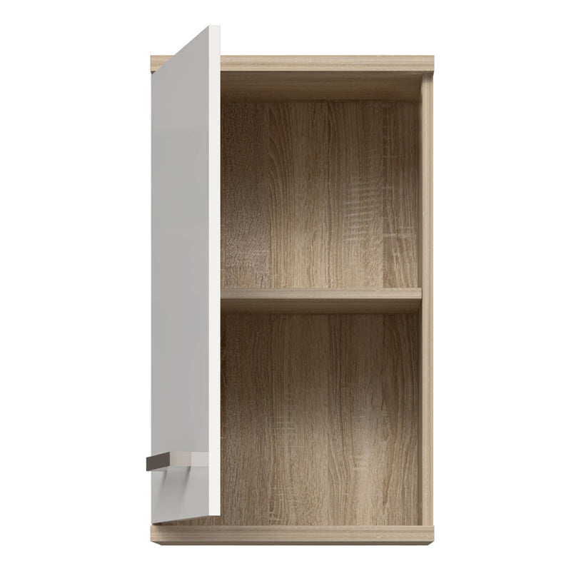 Veris Small Hanging Cupboard with 1 Door in Sonoma Oak and White High Gloss – image 4