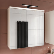 Veris 3 Door Mirrored Bathroom Cabinet with Integrated LED Lighting in Sand – image 9