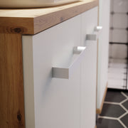 Veris Bathroom Cupboard with 1 Door & 1 Drawer in Artisan Oak and Light Grey – image 7