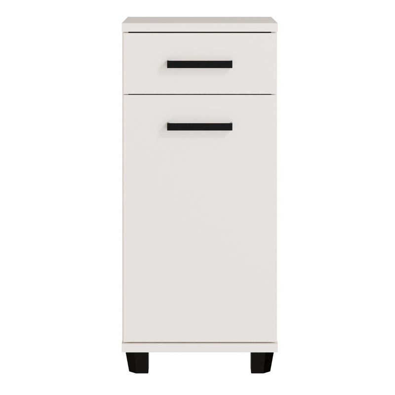 Veris Bathroom Cupboard with 1 Door & 1 Drawer in Sand – image 2