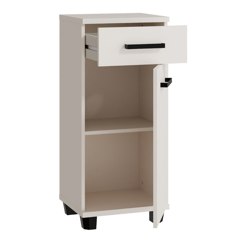 Veris Bathroom Cupboard with 1 Door & 1 Drawer in Sand – image 4