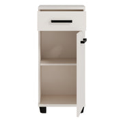 Veris Bathroom Cupboard with 1 Door & 1 Drawer in Sand – image 5