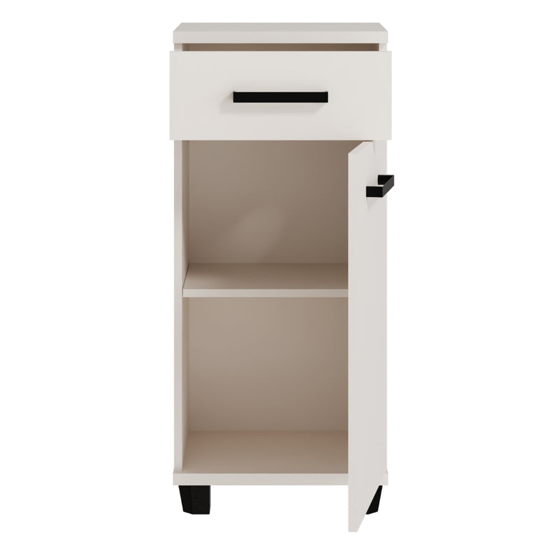 Veris Bathroom Cupboard with 1 Door & 1 Drawer in Sand – image 5