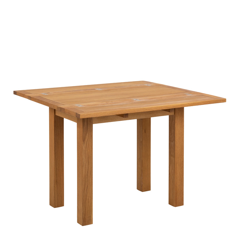Kenley Extending Dining Table in Oak 45-90cm Included 4 Riano Dining Chairs in Black – image 5