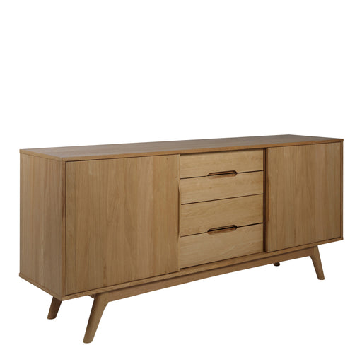 Marte 2 Door 4 Drawers Sideboard in Oak – image 1