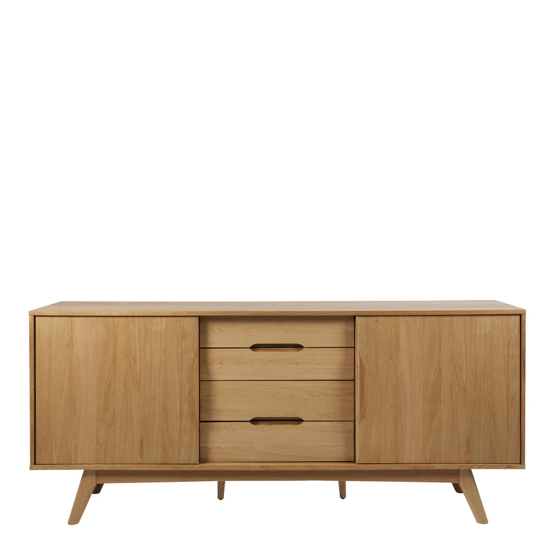 Marte 2 Door 4 Drawers Sideboard in Oak – image 2