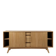 Marte 2 Door 4 Drawers Sideboard in Oak – image 7