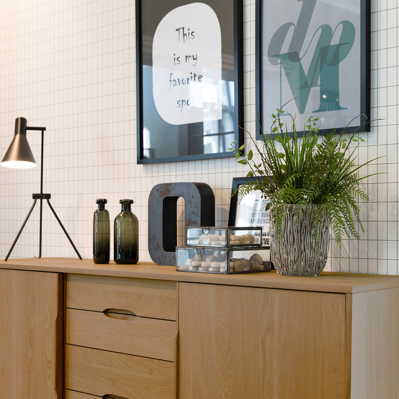 Marte 2 Door 4 Drawers Sideboard in Oak – image 8