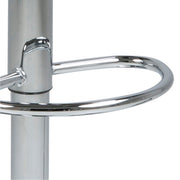 Plump Swivel Bar Stool with Open Back – Grey – image 7