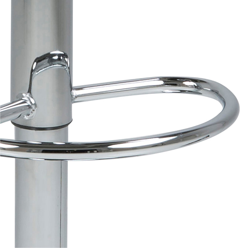 Plump Swivel Bar Stool with Open Back – Grey – image 7