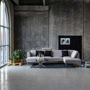 Heaven Round Coffee Table with Glass Top and Chrome Legs – image 3