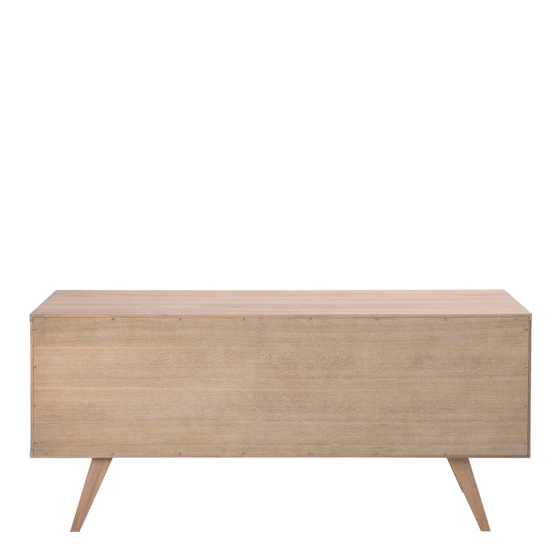 A-Line Sideboard with 4 Drawers and Sliding Door – White Oak – image 3