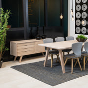 A-Line Sideboard with 4 Drawers and Sliding Door – White Oak – image 8