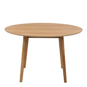 Nagano Round Dining Table in Oak Included 4 Ida Dining Chair in Oak – image 3