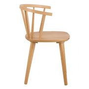 Nagano Round Dining Table in Oak Included 4 Ida Dining Chair in Oak – image 7