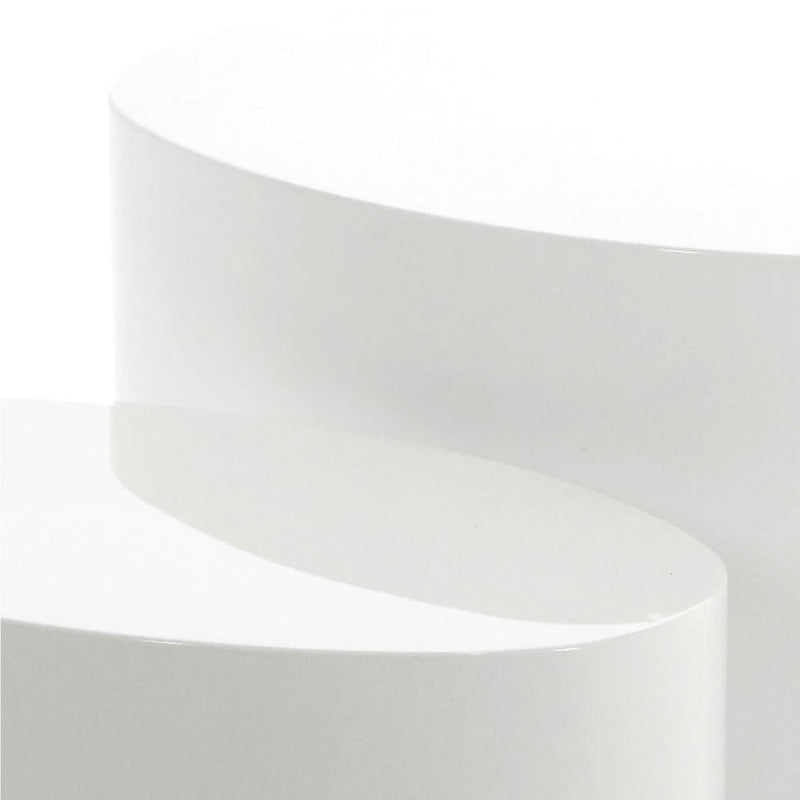 Mice Oval Coffee Table Set of 2 – White – image 6