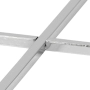 Cross Square Metal Side Table with Glass Top – image 5