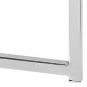 Cross Square Metal Side Table with Glass Top – image 6