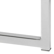 Cross Round Metal Side Table – Glass – image 6