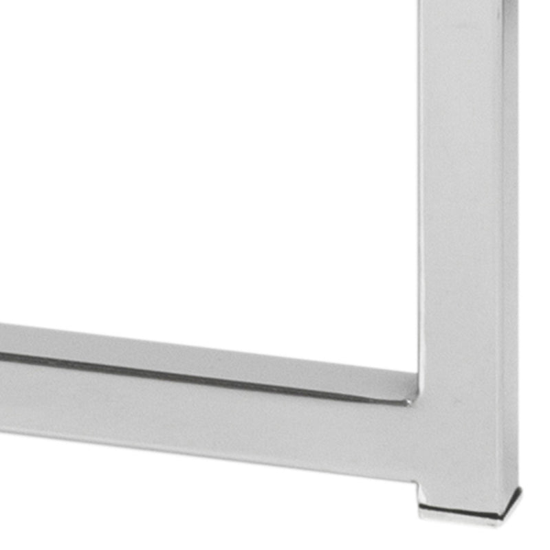 Cross Round Metal Side Table – Glass – image 6