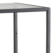 Seaford Narrow Metal Bookcase with 3 Shelves – Glass – image 4