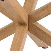 Heaven Round Coffee Table with Smoked Glass Top and Oak Legs – image 5